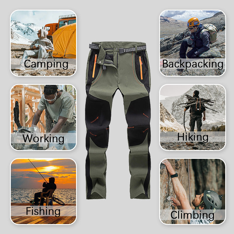 🔥50% off, while stocks last! 🎉 Suitable for men & women 👷‍♂️👷‍♀️Windproof Waterproof Warm Elastic Waist Hiking Pants
