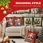 🏭Factory direct-50% discount🔥🔥 Cute Christmas Print Pillow Cover🎄✨ Spruce Up Your Christmas Vibe! ✨🎄