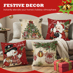 🏭Factory direct-50% discount🔥🔥 Cute Christmas Print Pillow Cover🎄✨ Spruce Up Your Christmas Vibe! ✨🎄