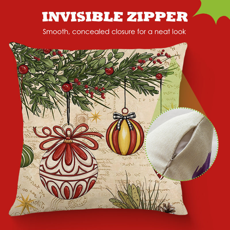 🏭Factory direct-50% discount🔥🔥 Cute Christmas Print Pillow Cover🎄✨ Spruce Up Your Christmas Vibe! ✨🎄