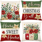 🏭Factory direct-50% discount🔥🔥 Cute Christmas Print Pillow Cover🎄✨ Spruce Up Your Christmas Vibe! ✨🎄