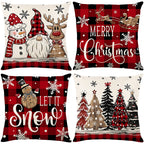 🏭Factory direct-50% discount🔥🔥 Cute Christmas Print Pillow Cover🎄✨ Spruce Up Your Christmas Vibe! ✨🎄
