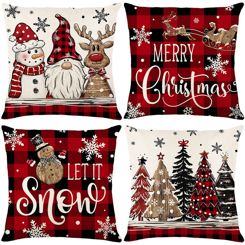 🏭Factory direct-50% discount🔥🔥 Cute Christmas Print Pillow Cover🎄✨ Spruce Up Your Christmas Vibe! ✨🎄