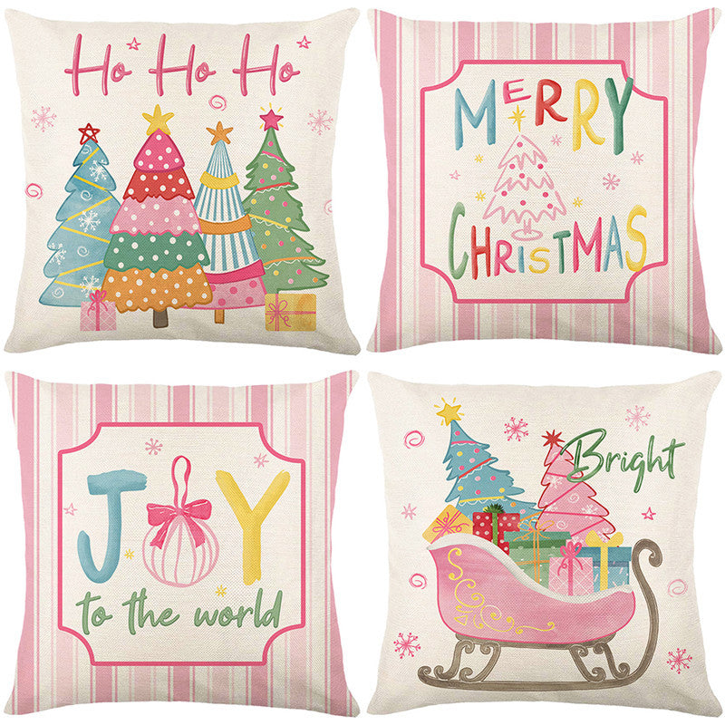 🏭Factory direct-50% discount🔥🔥 Cute Christmas Print Pillow Cover🎄✨ Spruce Up Your Christmas Vibe! ✨🎄