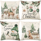 🏭Factory direct-50% discount🔥🔥 Cute Christmas Print Pillow Cover🎄✨ Spruce Up Your Christmas Vibe! ✨🎄