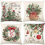 🏭Factory direct-50% discount🔥🔥 Cute Christmas Print Pillow Cover🎄✨ Spruce Up Your Christmas Vibe! ✨🎄