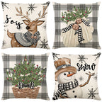 🏭Factory direct-50% discount🔥🔥 Cute Christmas Print Pillow Cover🎄✨ Spruce Up Your Christmas Vibe! ✨🎄