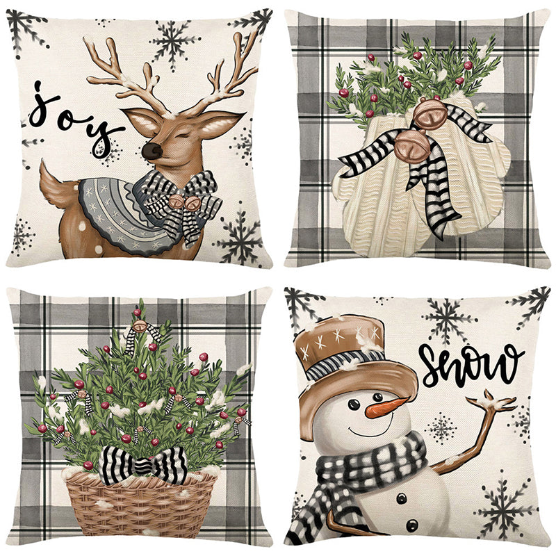 🏭Factory direct-50% discount🔥🔥 Cute Christmas Print Pillow Cover🎄✨ Spruce Up Your Christmas Vibe! ✨🎄