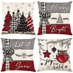 🏭Factory direct-50% discount🔥🔥 Cute Christmas Print Pillow Cover🎄✨ Spruce Up Your Christmas Vibe! ✨🎄