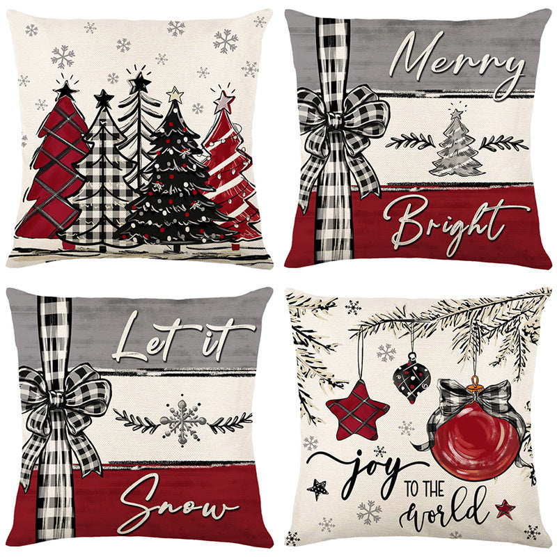 🏭Factory direct-50% discount🔥🔥 Cute Christmas Print Pillow Cover🎄✨ Spruce Up Your Christmas Vibe! ✨🎄