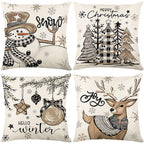 🏭Factory direct-50% discount🔥🔥 Cute Christmas Print Pillow Cover🎄✨ Spruce Up Your Christmas Vibe! ✨🎄