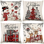 🏭Factory direct-50% discount🔥🔥 Cute Christmas Print Pillow Cover🎄✨ Spruce Up Your Christmas Vibe! ✨🎄
