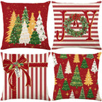 🏭Factory direct-50% discount🔥🔥 Cute Christmas Print Pillow Cover🎄✨ Spruce Up Your Christmas Vibe! ✨🎄