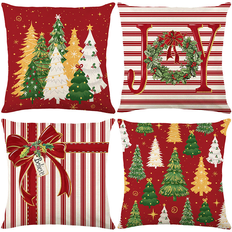 🏭Factory direct-50% discount🔥🔥 Cute Christmas Print Pillow Cover🎄✨ Spruce Up Your Christmas Vibe! ✨🎄