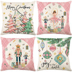 🏭Factory direct-50% discount🔥🔥 Cute Christmas Print Pillow Cover🎄✨ Spruce Up Your Christmas Vibe! ✨🎄