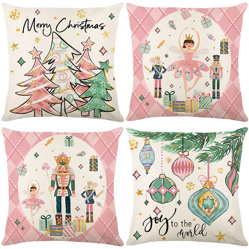 🏭Factory direct-50% discount🔥🔥 Cute Christmas Print Pillow Cover🎄✨ Spruce Up Your Christmas Vibe! ✨🎄