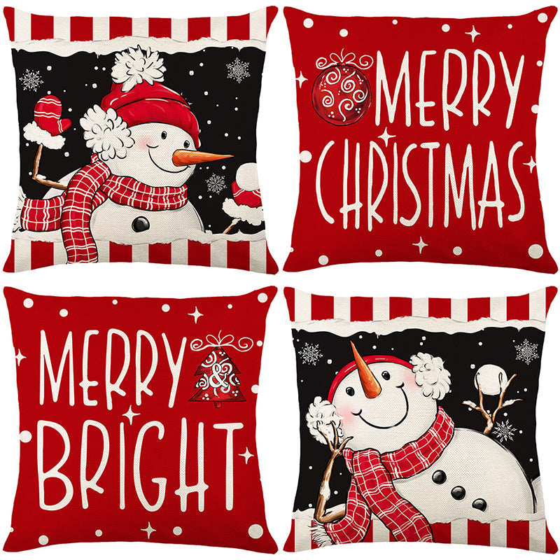 🏭Factory direct-50% discount🔥🔥 Cute Christmas Print Pillow Cover🎄✨ Spruce Up Your Christmas Vibe! ✨🎄