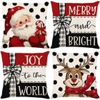 🏭Factory direct-50% discount🔥🔥 Cute Christmas Print Pillow Cover🎄✨ Spruce Up Your Christmas Vibe! ✨🎄