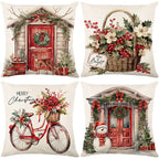 🏭Factory direct-50% discount🔥🔥 Cute Christmas Print Pillow Cover🎄✨ Spruce Up Your Christmas Vibe! ✨🎄