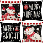 🏭Factory direct-50% discount🔥🔥 Cute Christmas Print Pillow Cover🎄✨ Spruce Up Your Christmas Vibe! ✨🎄