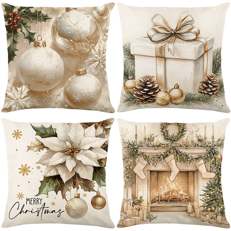 🏭Factory direct-50% discount🔥🔥 Cute Christmas Print Pillow Cover🎄✨ Spruce Up Your Christmas Vibe! ✨🎄