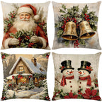 🏭Factory direct-50% discount🔥🔥 Cute Christmas Print Pillow Cover🎄✨ Spruce Up Your Christmas Vibe! ✨🎄