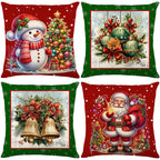 🏭Factory direct-50% discount🔥🔥 Cute Christmas Print Pillow Cover🎄✨ Spruce Up Your Christmas Vibe! ✨🎄