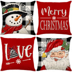 🏭Factory direct-50% discount🔥🔥 Cute Christmas Print Pillow Cover🎄✨ Spruce Up Your Christmas Vibe! ✨🎄
