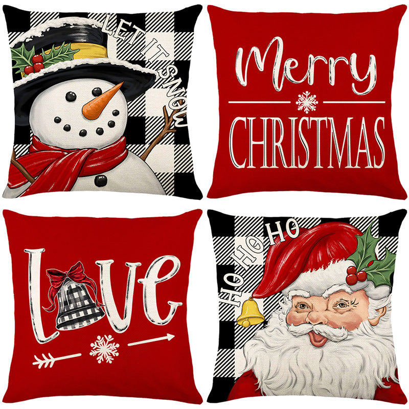 🏭Factory direct-50% discount🔥🔥 Cute Christmas Print Pillow Cover🎄✨ Spruce Up Your Christmas Vibe! ✨🎄