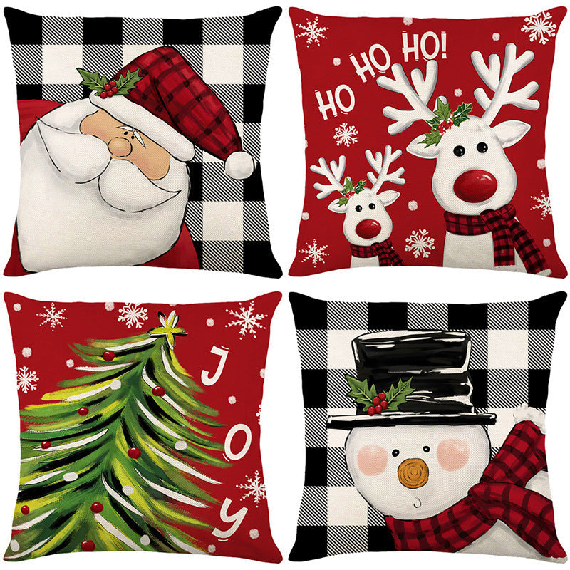 🏭Factory direct-50% discount🔥🔥 Cute Christmas Print Pillow Cover🎄✨ Spruce Up Your Christmas Vibe! ✨🎄