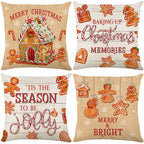 🏭Factory direct-50% discount🔥🔥 Cute Christmas Print Pillow Cover🎄✨ Spruce Up Your Christmas Vibe! ✨🎄