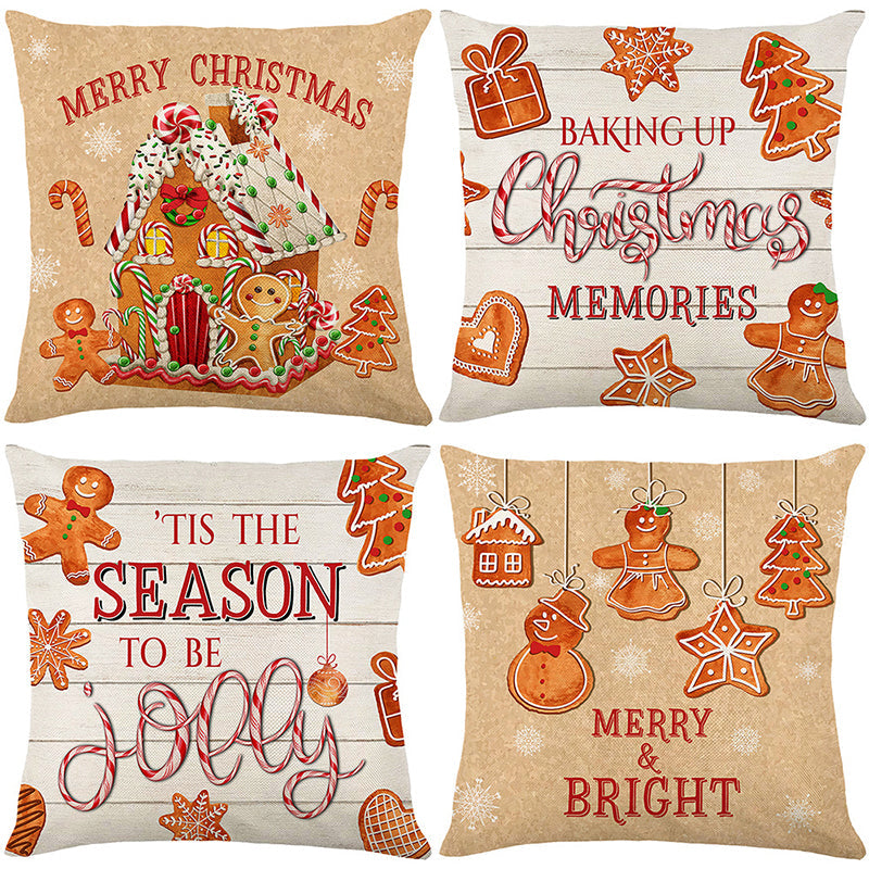 🏭Factory direct-50% discount🔥🔥 Cute Christmas Print Pillow Cover🎄✨ Spruce Up Your Christmas Vibe! ✨🎄