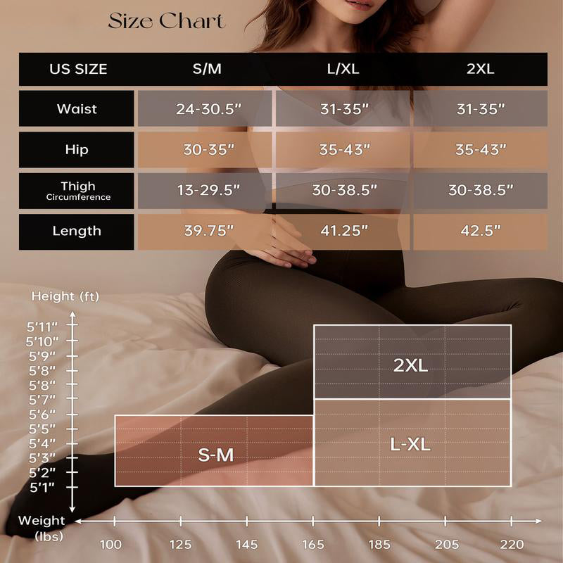 🎃50% off all new autumn clothing🍂🍂The Original Magic Fleece Lined Leggings Sheer Fake Translucent Pantyhose